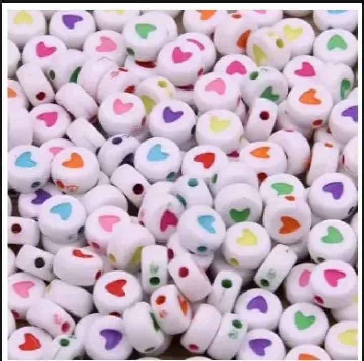 COLORFUL HEART BEADS